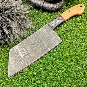Cuchillo PERSONALIZADO Hecho a Mano DAMASCO ACERO CHOPPER, CUCHILLO DE CUCHILLA EXTERIOR TN-8165 - Imagen 1 de 8
