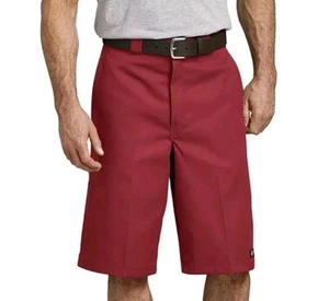2 Pairs XXXL RARE COLOR Bright Red &Beige Dickies 13" Loose Fit Shorts Size 60 - Picture 1 of 5