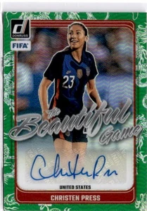 Christen Press 2024-25 Panini Donruss FIFA Beautiful Game Dragon Auto #07/99 - Picture 1 of 2