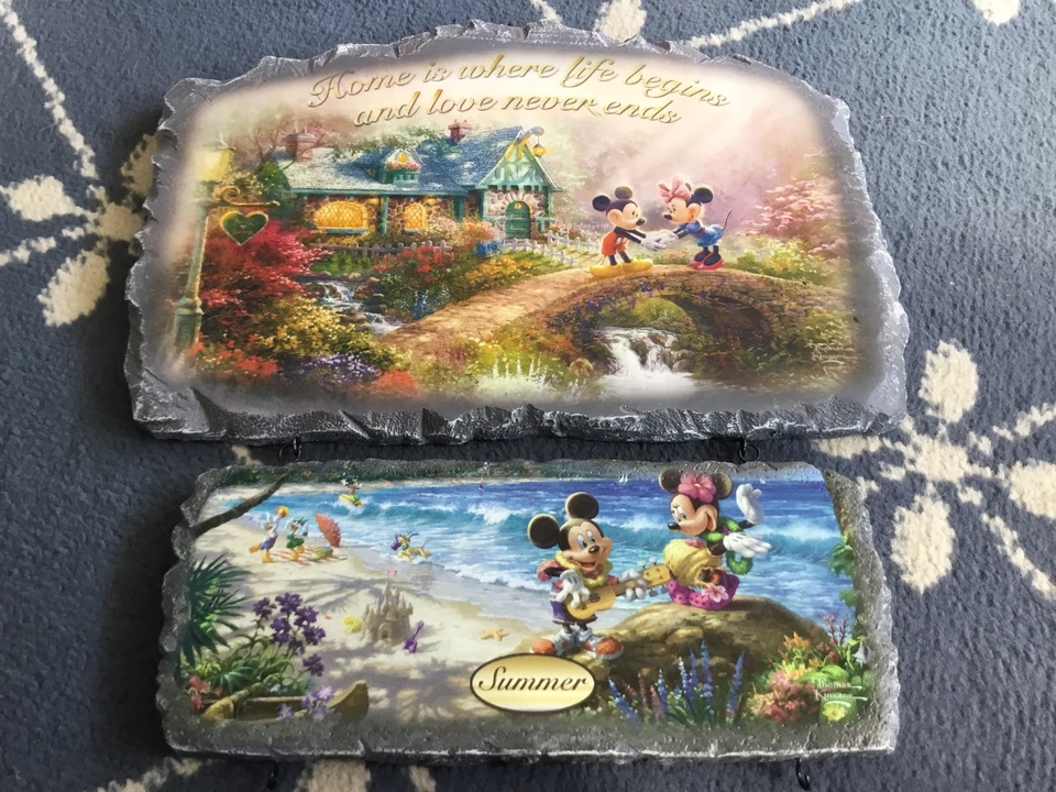 Ganchos de decoración de placa de intercambio Bradford Thomas Kinkade Studio Disney Seasons Of Joy Foto 1 de 1