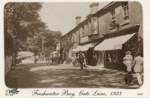 (cb22) Freshwater Bay Gate Lane 1923 Repro - Isle of Wight Postcard - Picture 1 of 2