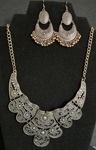HALSKETTE & OHRRINGE STATEMENT PIECES NEU OHNE ETIKETT - Bild 1 von 9