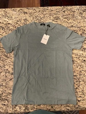 Camisa de manga corta Theory Clean Tea para hombre albahaca/blanca talla mediana Foto 1 de 4