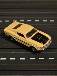 Aurora Thunderjet T-Jet #1415 Ford  Mustang Mach 1 Yellow Slot Car  - Picture 1 of 3