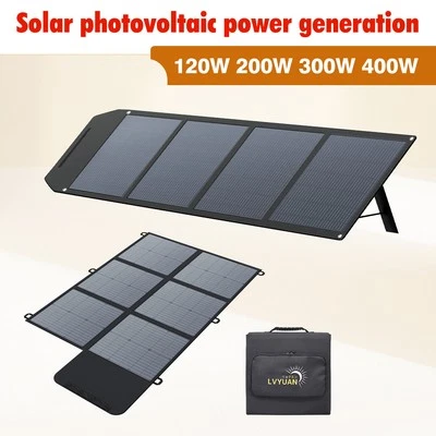 200W 300W 400W Faltbar Solarmodul Solarpanel Ladeset für Powerstation Wohnmobil - Bild 1 von 4