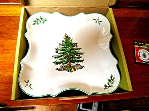 CHRISTMAS TREE - SPODE SNACK TABLETT IN BOX - Bild 1 von 7