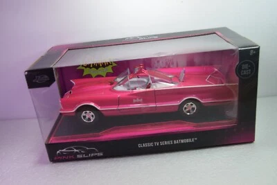 Jada Toys 2024 "Pink Slips" Pink Classic TV Series Batmobile 1:24 Scale VHTF! - Image 1 of 3