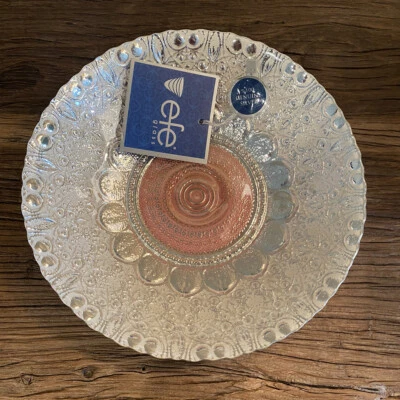 Cuenco de vidrio Efe 100% genuino plateado hecho en Turquía nuevo Foto 1 de 4