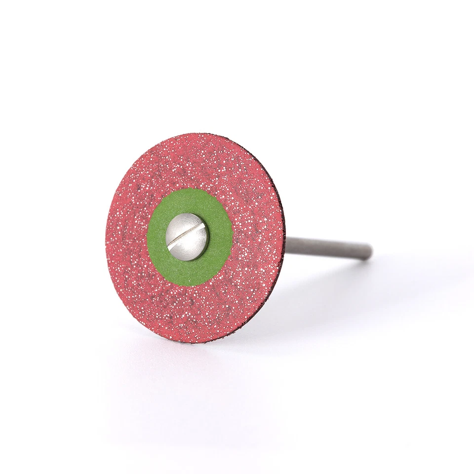 5x AZDENT Dental Fine HP Polisher Rubber Diamond Wheel Disc for Porcelain 26mm