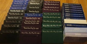 1968 to 2009 Proof Set U.S. Mint 42 Proof Sets San Francisco Mint Box COA - Picture 1 of 8