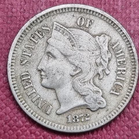 1872 Three Cent Nickel 3c Better Grade #60553 Cover