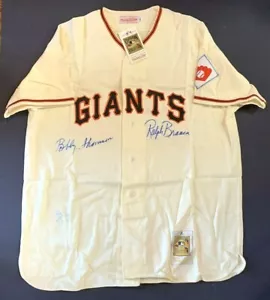 Bobby Thomson & Ralph Branca Signed Mitchell & Ness 1951 Ws Jersey Steiner Coa - Picture 1 of 9