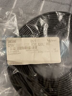FCC68 8core Black Cable Farnell 1461490 • 6£