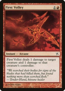 4 First Volley x4 4x - NM/LP - Champions of Kamigawa SPARROW MAGIC - Picture 1 of 1