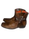 Men’s Mark Nason Boot Made In Italy, Brown, Size 10 $425
