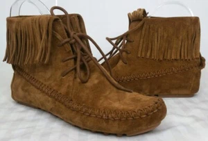 TORY BURCH sonoma suede moccasins size 5 MSRP $325 - Picture 1 of 9