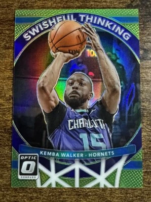2017-18 Donruss Optic verde limão Prizm /175 Kemba Walker Swishful Thinking SP - Imagem 1 de 2