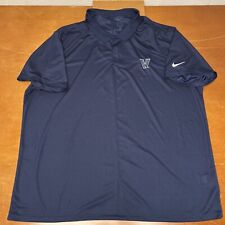 Villanova Wildcats Shirt Mens 3XL Blue Polo Short Sleeve Dri Fit Nike