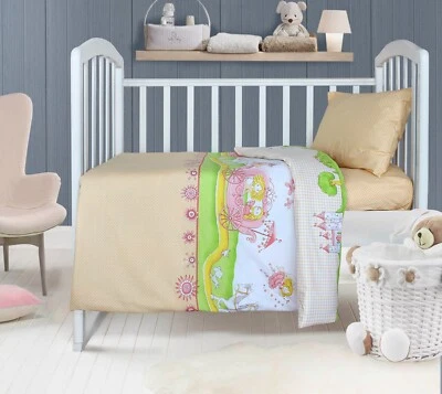  Juego de Ropa de Cama Cuna 100% Algodón 3 Piezas Edredón, Sábana Ajustable, Funda de Almohada Foto 1 de 3