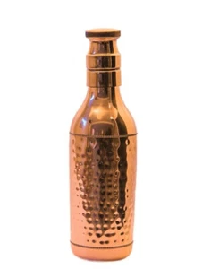 Handmade Pure Copper Champion Water Bottle 1 ltr for Ayurvedic Health Benefits - Picture 1 of 5