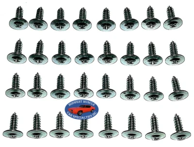 63-75 Chevy Olds Buick Cadillac Pontiac Rueda Bien Apertura Moldura Borde Tornillo PO Foto 1 de 4