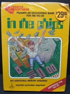 IN THE CHIPS, VIC-20, Cartridge, Creative Software 1983, New In Shrink Wrap - Picture 1 of 2