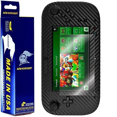 ArmorSuit MilitaryShield Nintendo Wii U GamePad Screen Protector + Black Carbon - Image 1 of 4