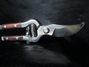SECATEUR de JARDIN acier forgé manche bois exotique ébène ? Shears Coutellerie - Imagen 1 de 4
