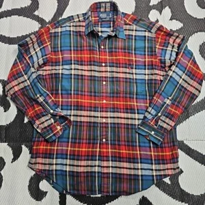 Polo Ralph Lauren Lowell Sport Shirt Mens Large Plaid Button Down Pony  - Picture 1 of 6