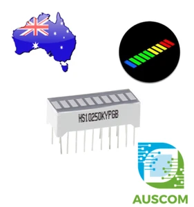 10-Segment Color LED BAR Graph Indicator DIP 1*Blue 4*Green 3*Yellow 2*Red - Picture 1 of 2