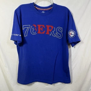 Philadelphia 76ers NBA Basketball Large Soft Stretch T-Shirt Streetwear Tee L - Picture 1 of 12