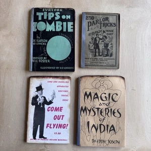 Lot Of 4 Vintage Magic Booklets Eddie Joseph Neil Foster Tips On Zombie Ball - Bild 1 von 20
