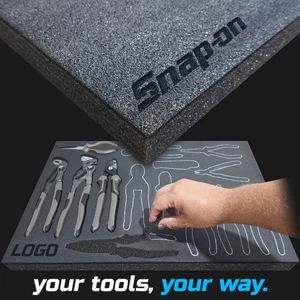 Snap-on DARK shadow foam tool tray insert storage organizer toolbox tool kit set - Picture 1 of 16