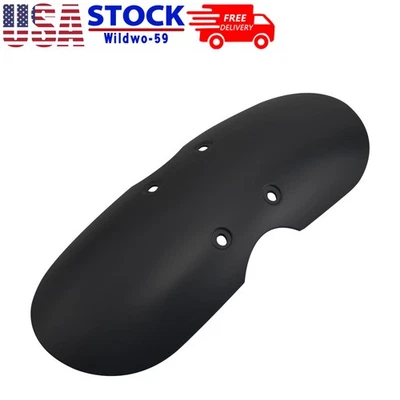 ABS Short Front Fender Matte Black For Triumph Bonneville Tiger T100 T-100 01-16 - Изображение 1 из 4