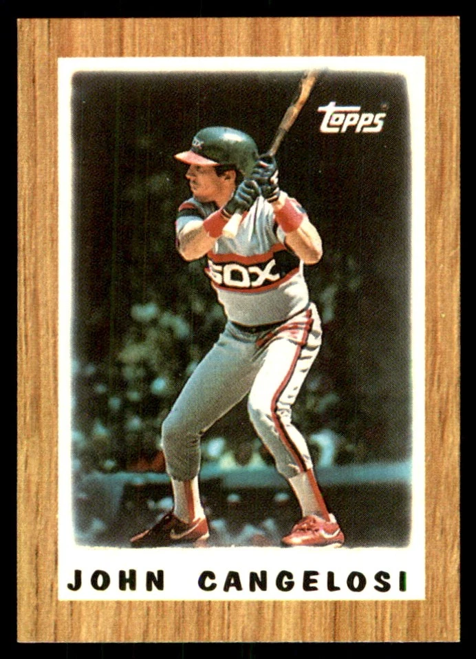 John Cangelosi 1987 Topps Major League Leaders Minis #49 White Sox MLB READ - Image 1 of 2