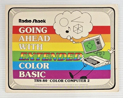 Going Ahead with Extended Color BASIC TRS-80 Color Computer Book Radio Shack - Image 1 of 4