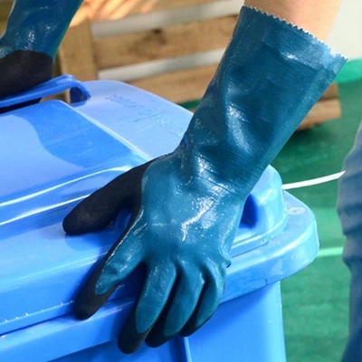 (WG-528L*10) Lange Sicherheitshandschuhe Einfache Reinigung 2 Stück - Bild 1 von 4