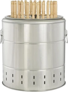 Rauchfreier Barbecue Hängegrill mit 28 Spießen Edelstahl Holzkohlegrill - Bild 1 von 6