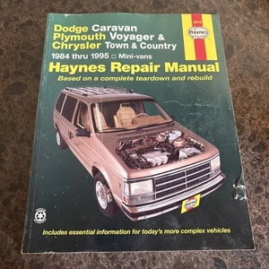 Manual de reparación Haynes 30010 1984-1995 Dodge Caravan Plymouth Voyager Chrysler - Imagen 1 de 5