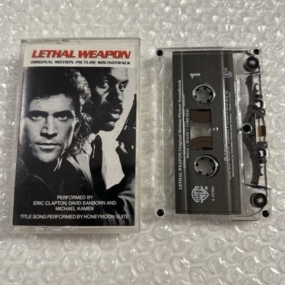 LETHAL WEAPON ORIGINAL MOTION PICTURE SOUNDTRACK CASSETTE TAPE 1987 MEL GIBSON  - Image 1 of 2