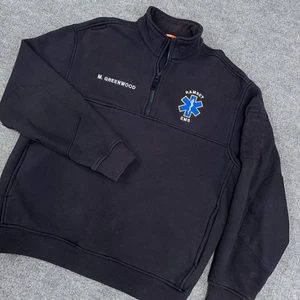 Sudadera táctica 5.11 1/4 cremallera para hombre L azul marino camisa de trabajo 2.0 bombero EMS *LEER - Imagen 1 de 15