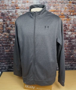 Under Armour Storm Full Zip Fleece Jacket Sweatshirt Heather Gray Mens L Large - Picture 1 of 9
