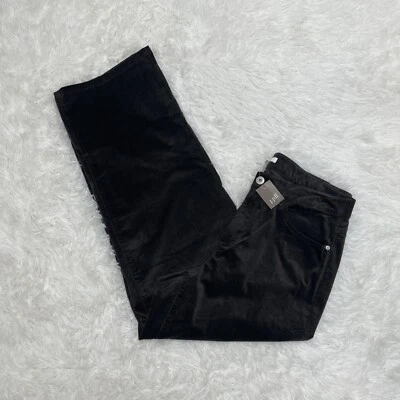 Pantalones de mezclilla de terciopelo para mujer J.Jill talla 16 marrón algodón modal elástico nuevos Foto 1 de 4