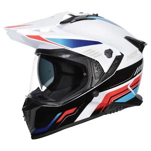 M2R Navigator Venture PC-10 Helmet - Red / White / Blue - Picture 1 of 4