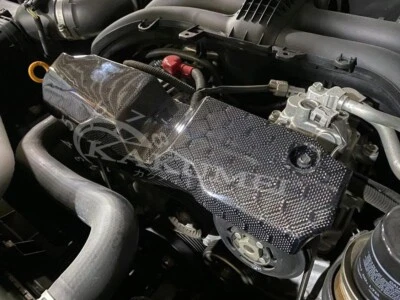 Cubierta de correa de alternador de fibra de carbono de panal para Subaru XV Crosstrek 2013-2017 Foto 1 de 4