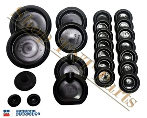 1963-66 Dart Barracuda Valiant Body Plug Kit Mopar Lic'd Rubber Plug Grommets - Bild 1 von 2