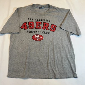 Vintage San Francisco 49ers Herren 2XL Heather Gray Lee Sport Tag Shirt 1996 - Bild 1 von 13