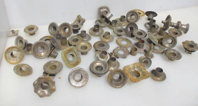 Victorian Candlestick Cups Candle Holders Candelabra Antique Old Silver Plate - Image 1 of 4