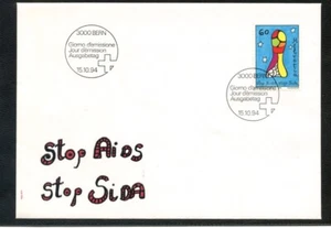 Busta 1994 - SVIZZERA - LOTTA CONTRO L'AIDS - BUSTA FDC - LOTTO/25282 - Imagen 1 de 1