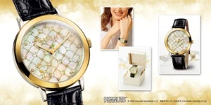IEI My SNOOPY Happy Monogram Official watch with Diamonds Leather JAPAN NEW - Picture 1 of 9